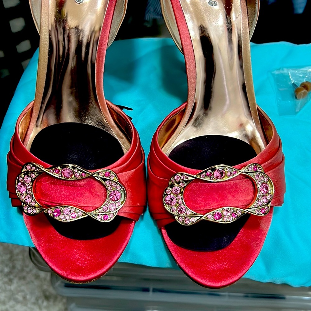Marciano high heel shoes in good used condition with dust bag.